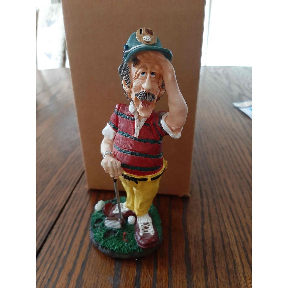 Russ Doug Harris Eye on the Ball Golf Figure Figurine Decor
